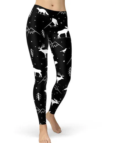 black and white custom made leggings
