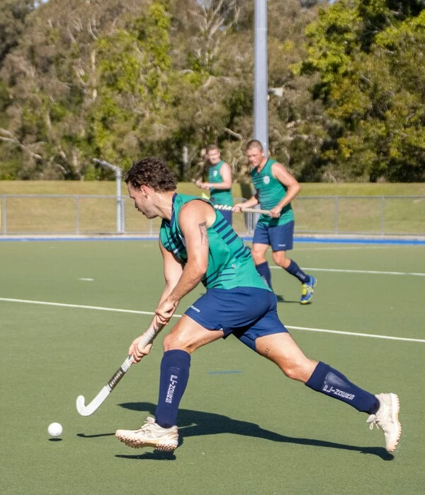 different players wearing field hockey uniform designed by Humex Apparel